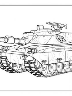 Раскраска Танк FV4030-4 Challenger (Великобритания)