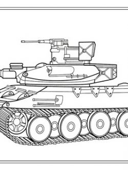 Раскраска M551 Шеридан (США)