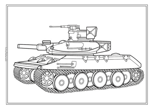 Раскраска M551 Шеридан (США)