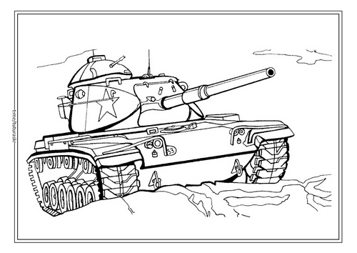 Раскраска Танк М60 А1 (США)