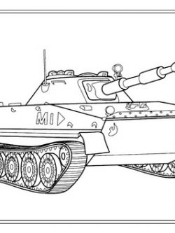 Раскраска Российский танк ПТ-76