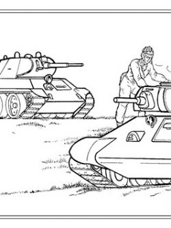 Раскраска Советские танки МА-20