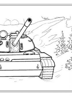 Раскраска Т-55 (СССР)
