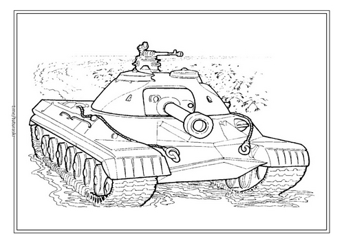 Раскраска Танк Т10 (СССР)