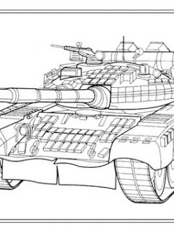 Раскраска Танк T80 BV (Россия)