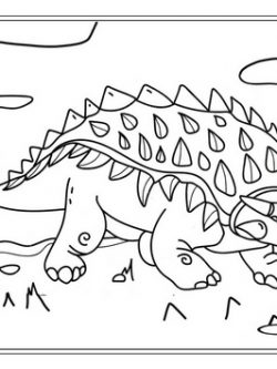 Раскраска Анкилозавр