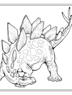 Раскраска Стегозавр