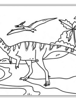 Раскраска Тархародонтозавр