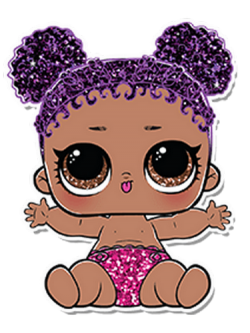 Раскраска Li'l Purple Queen (Малышка Пурпурная Королева)