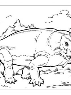 Раскраска Листрозавр