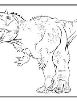 Раскраска Могучий раджазавр