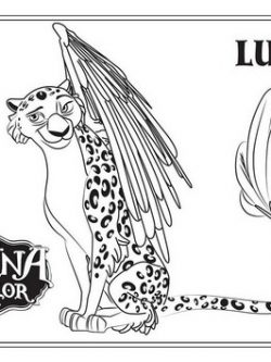 Раскраска Ягуар с крыльями