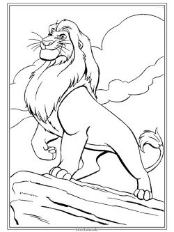 Раскраска Муфаса — Король лев