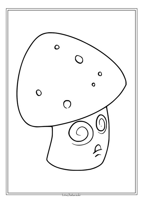 Раскраска Гипно гриб