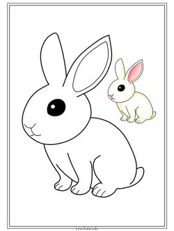 Раскраска Кролик